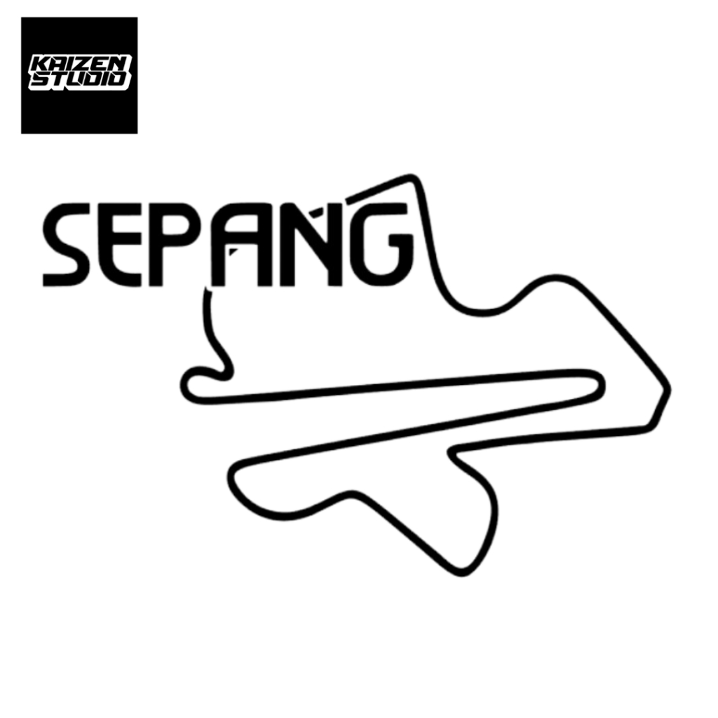 KAIZEN STUDIO Sepang Circuit Racing F1 Car Vinyl Cutting Sticker ...