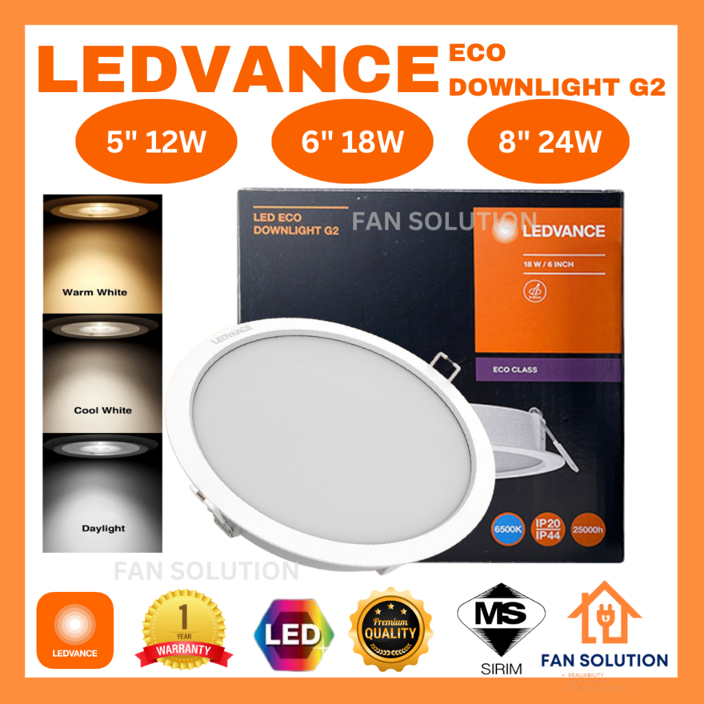 OSRAM LEDVANCE LED ECO DOWNLIGHT G2 12W(5