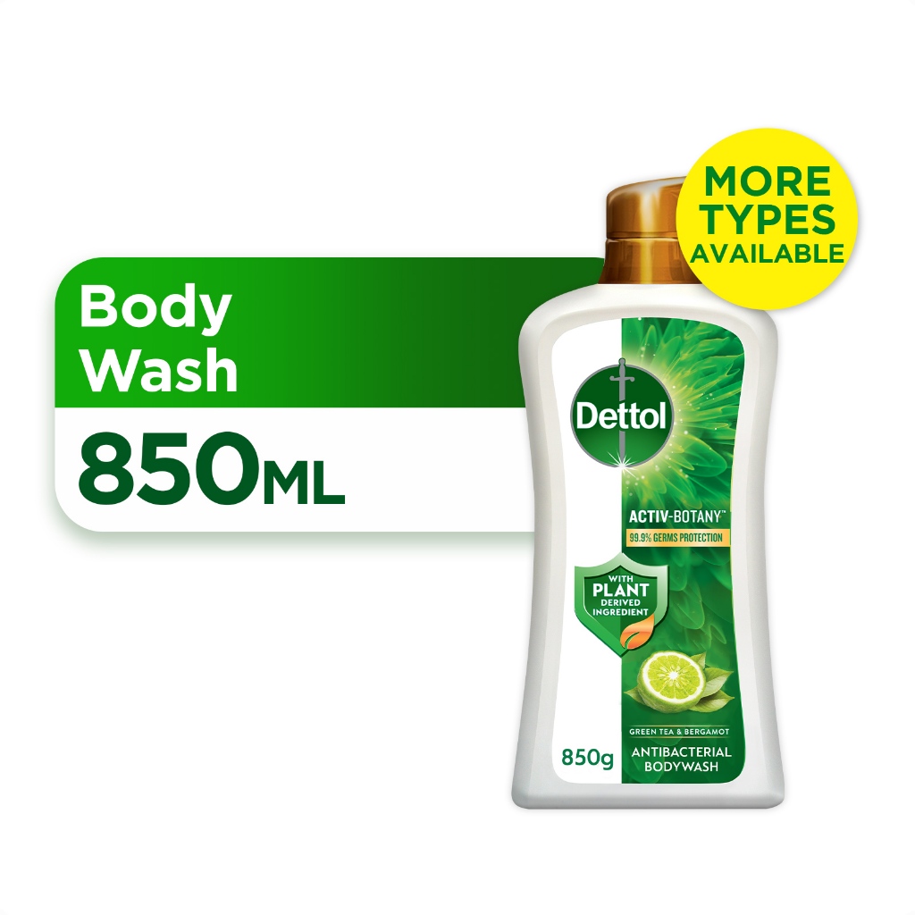 Dettol Activ Botany Shower Gel Antibacterial Body Wash Shower Gel 850ml