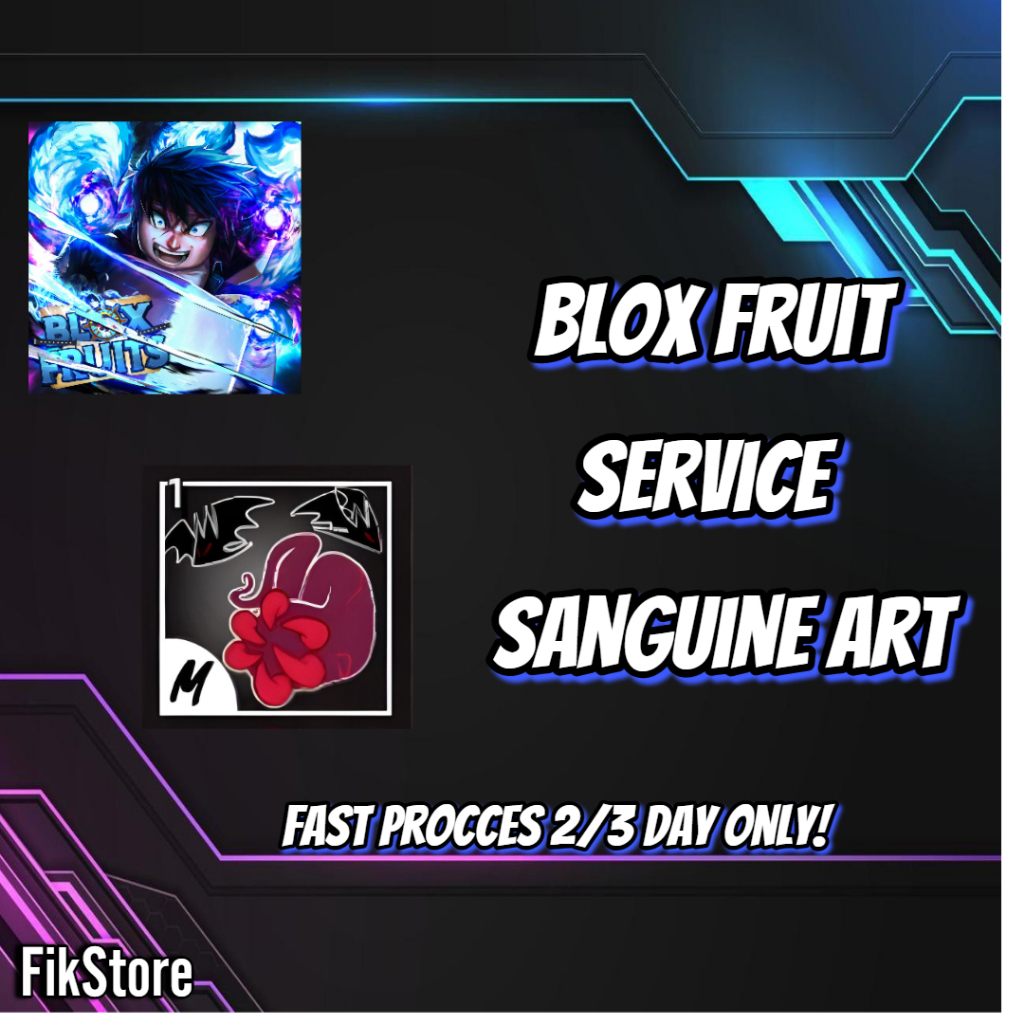 Blox Fruit Sanguine Art Service!! | Shopee Malaysia