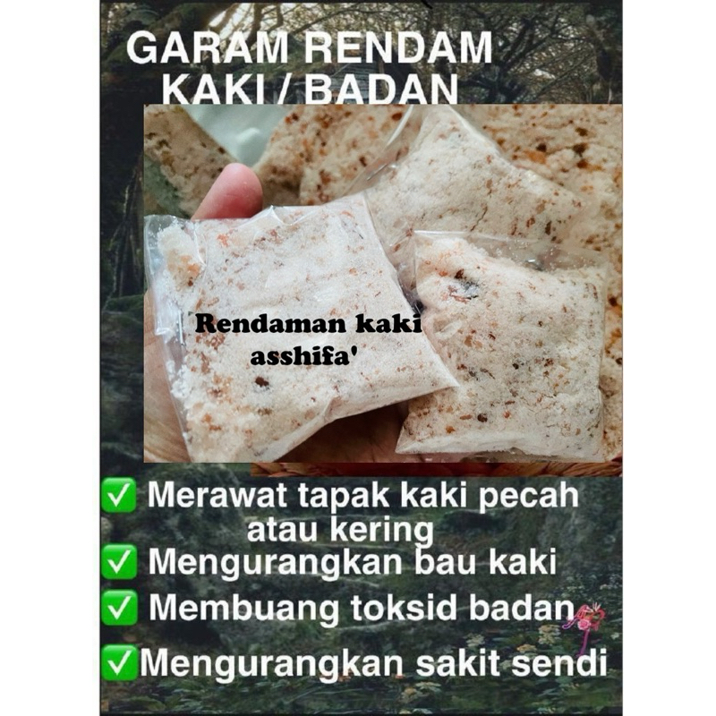 Rendaman kaki garam asshifa' RM1.50 | Shopee Malaysia