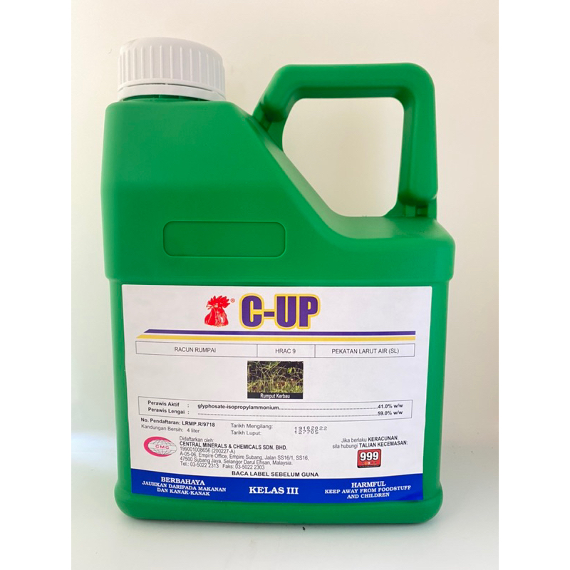 Racun Rumput/Rumpai C-UP 4LITER(Lalang) | Shopee Malaysia