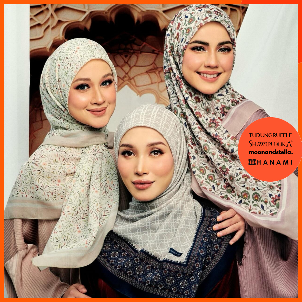 TR MALIKA & RAWDAH (bawal cotton voile) by Tudung Ruffle WLabel ...