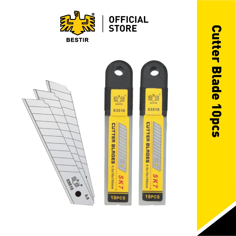 BESTIR | Cutter Blade 10pcs (03519) | Shopee Malaysia
