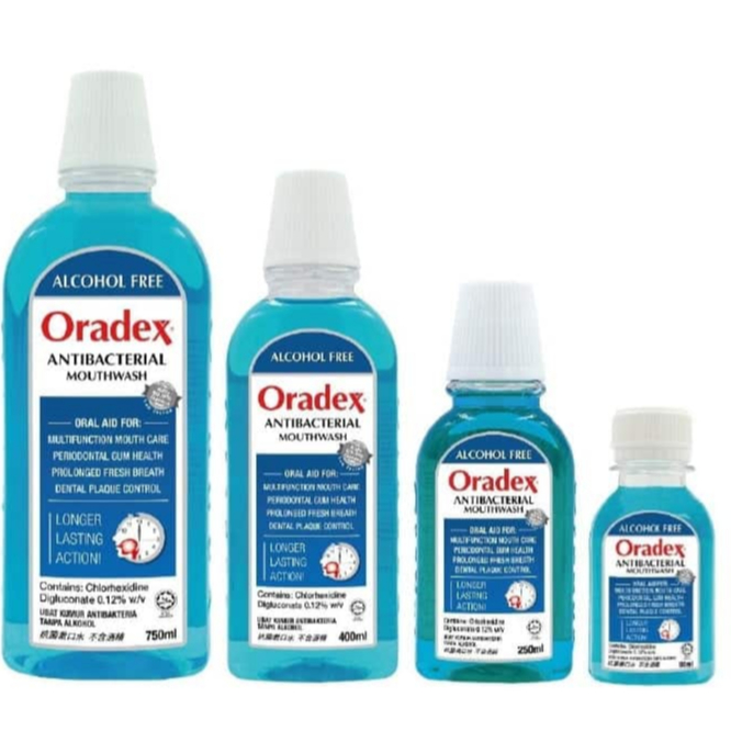 Oradex Antibacterial MouthWash-(90ml / 400ml / 750ml) | Shopee Malaysia