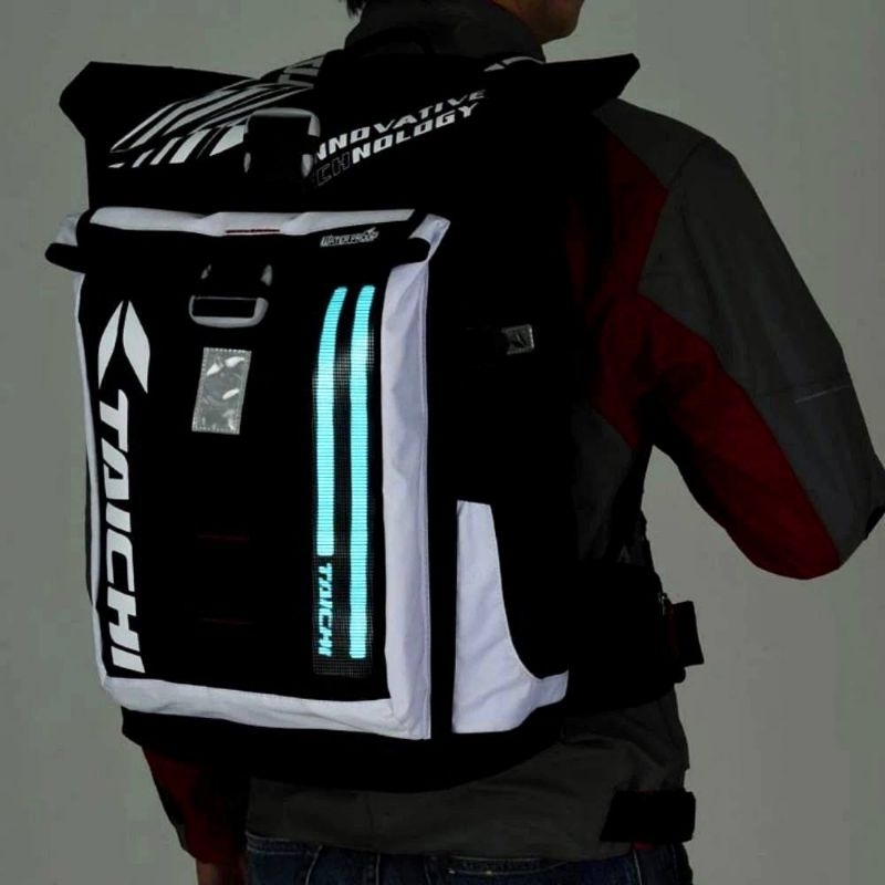 TAICHI Motorcycle Riding 30L Waterproof Beg Rsb272 LED Light Motor Riding Bag Bagpack Watarproof Backpack Shopee Malaysia