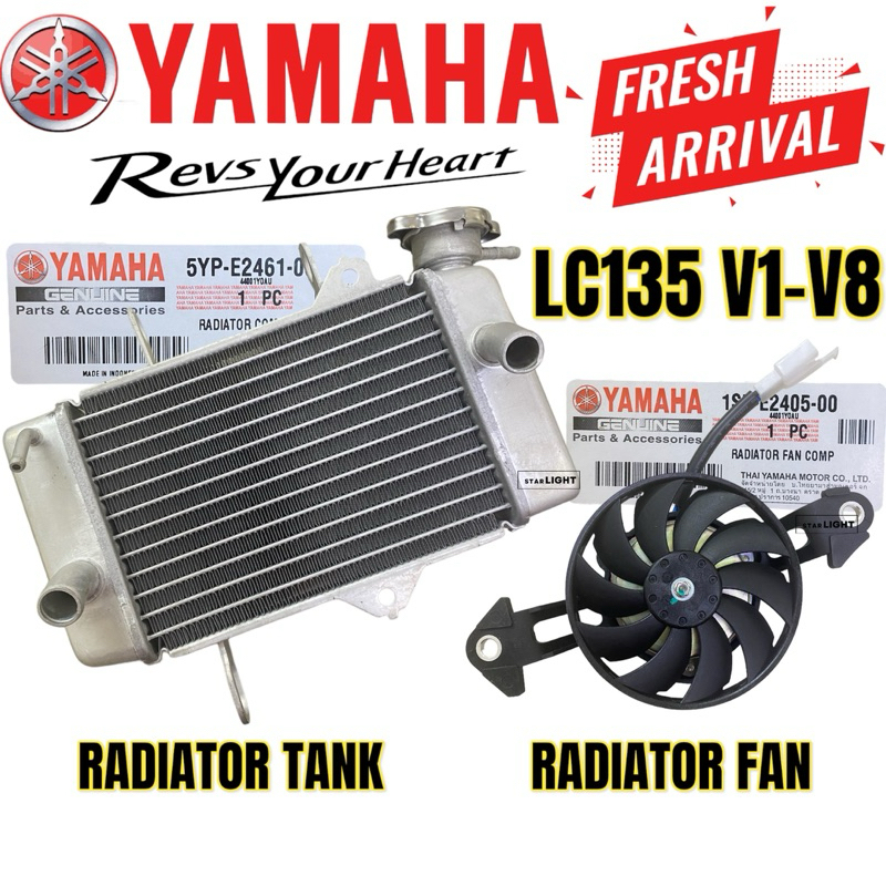 YAMAHA LC135 V1-V8 RADIATOR TANK RADIATOR FAN KIPAS RADIATOR TANGKI AIR ...