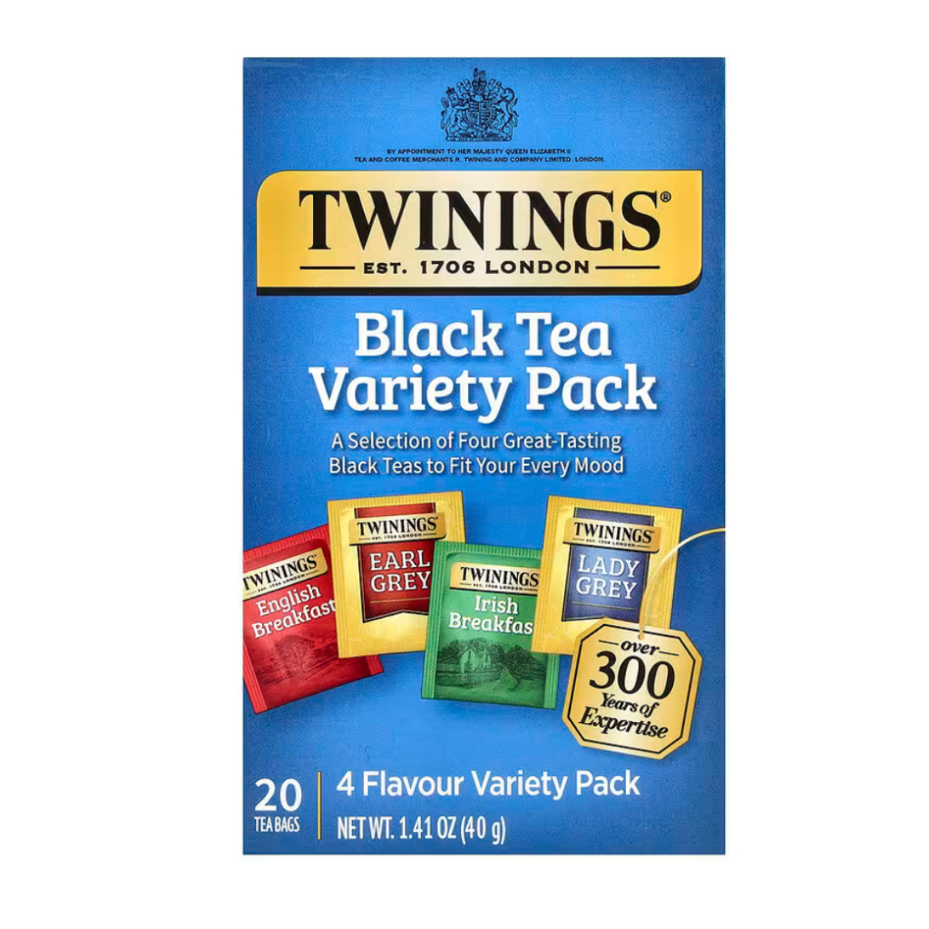 Twinings, Black Tea Variety Pack, 20 Tea Bags, 1.41 oz (40 g) Shopee