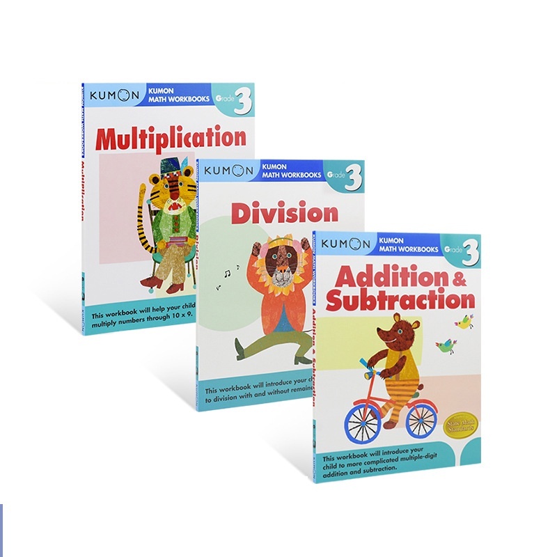 Kumon Math Workbooks 10 Books Grade 1-4 with Answer | Shopee Malaysia