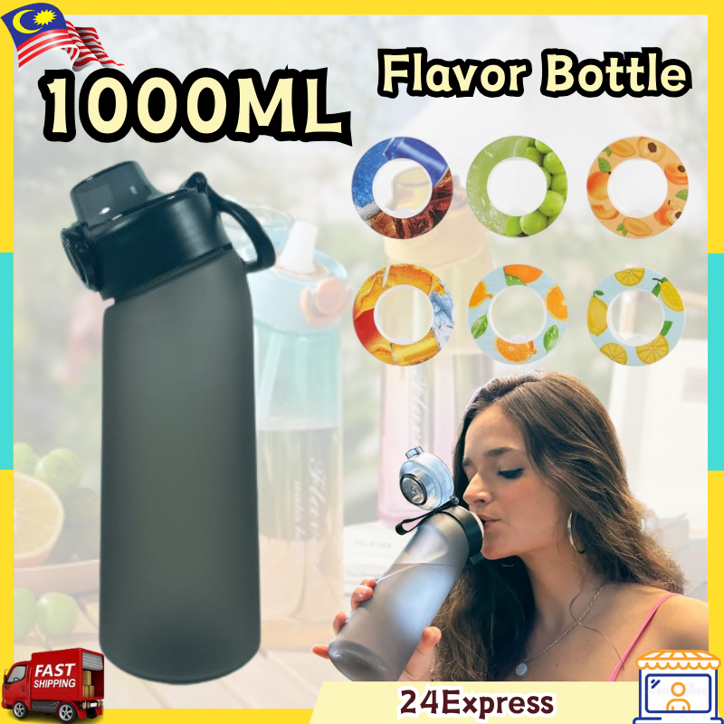 1000ml Water Bottle Gradient Color Fruit Flavor Infusion Fragrant ...