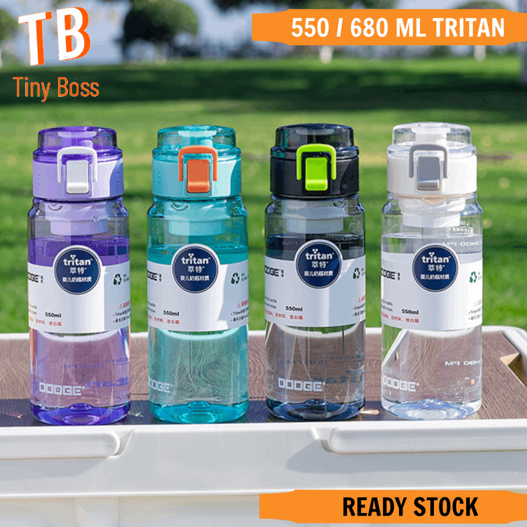 Dodge Tritan Bottle 550/680ml Capacity Leakproof Tritan BPA-Free ...