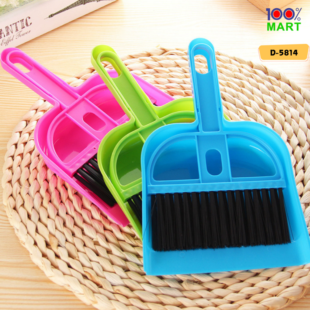 [100% Mart] Mini Table Brush Set 桌子扫把带畚斗 | Shopee Malaysia