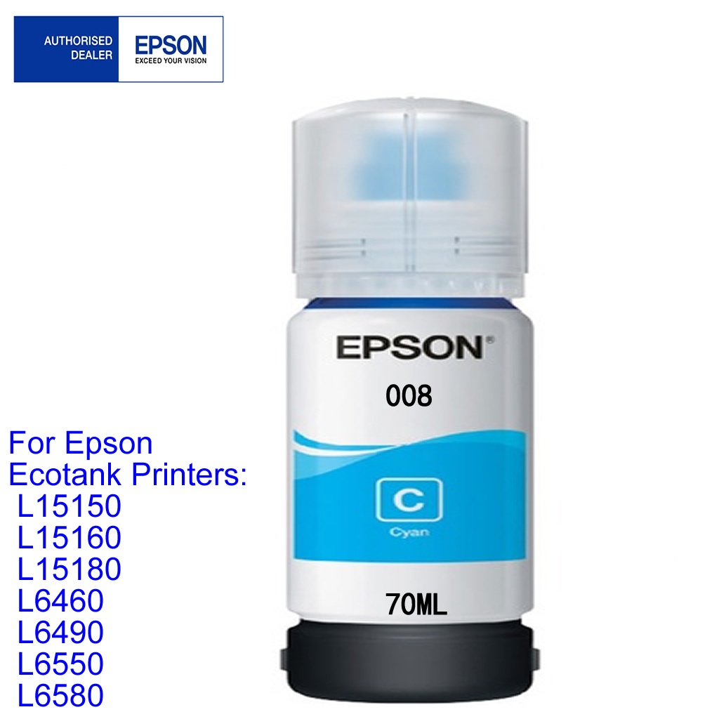[Original] Epson 008 Ink Bottle Set for L15150 L15160 G100 G200 G300