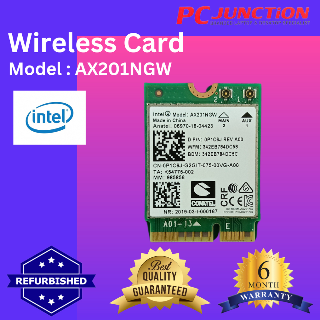 Intel® Wi-Fi 6 AX201 AX201NGW Wireless Card | Shopee Malaysia