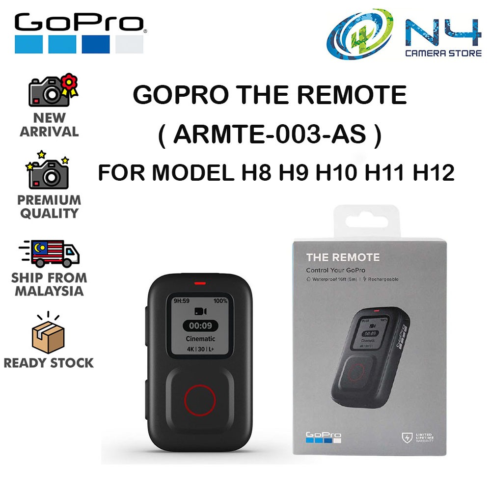 GoPro The Remote for Hero12 Hero11 Hero10 Hero9 Hero 8 Hero Max Hero ...