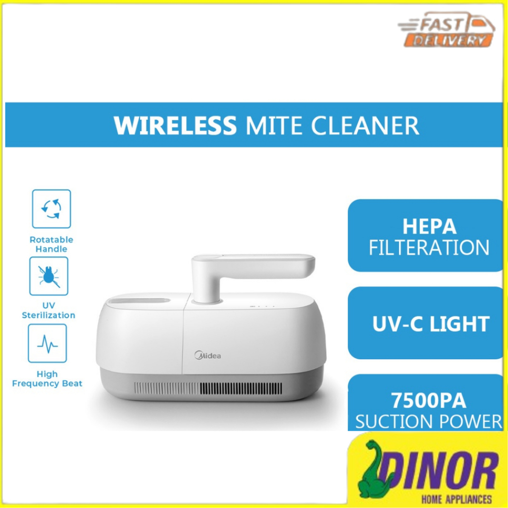 Midea Vacuum Cleaners MVC-B5D Midea Cordless Anti Dust Mite with UV-C ...
