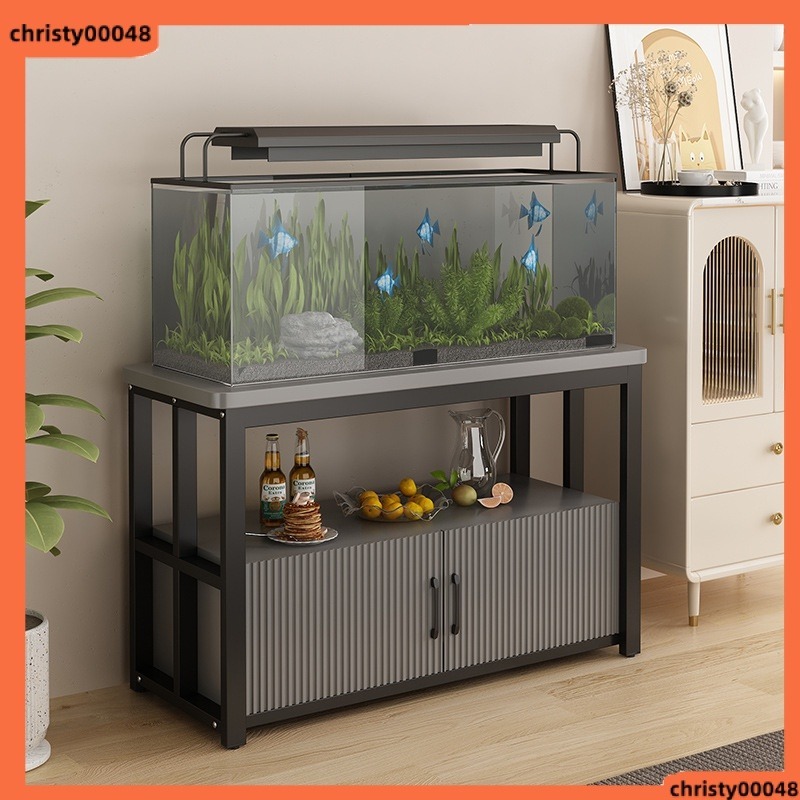 Household living room metal fish tank load-bearing bottom cabinet multi ...