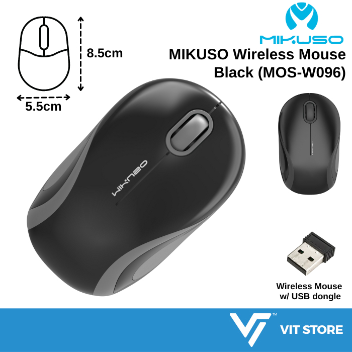 MIKUSO MOS-W080 Light Wireless USB Mouse Small Cute Colorful | Office ...