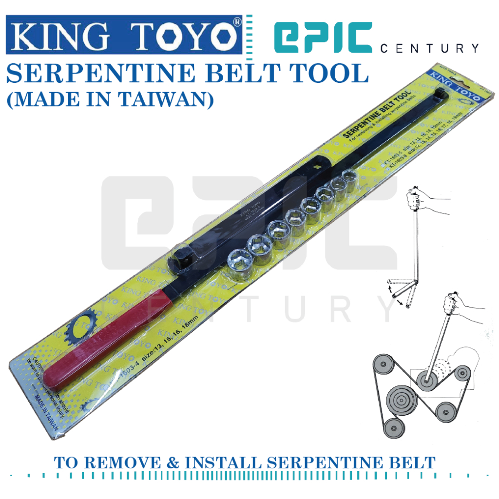 Pilipane Professional Serpentine Belt Tensioner Removal Tool, Serpentine Belt Tensioner Removal Tool, Serpentine Belt Removal Tool For S R52 R53 W11 Engines