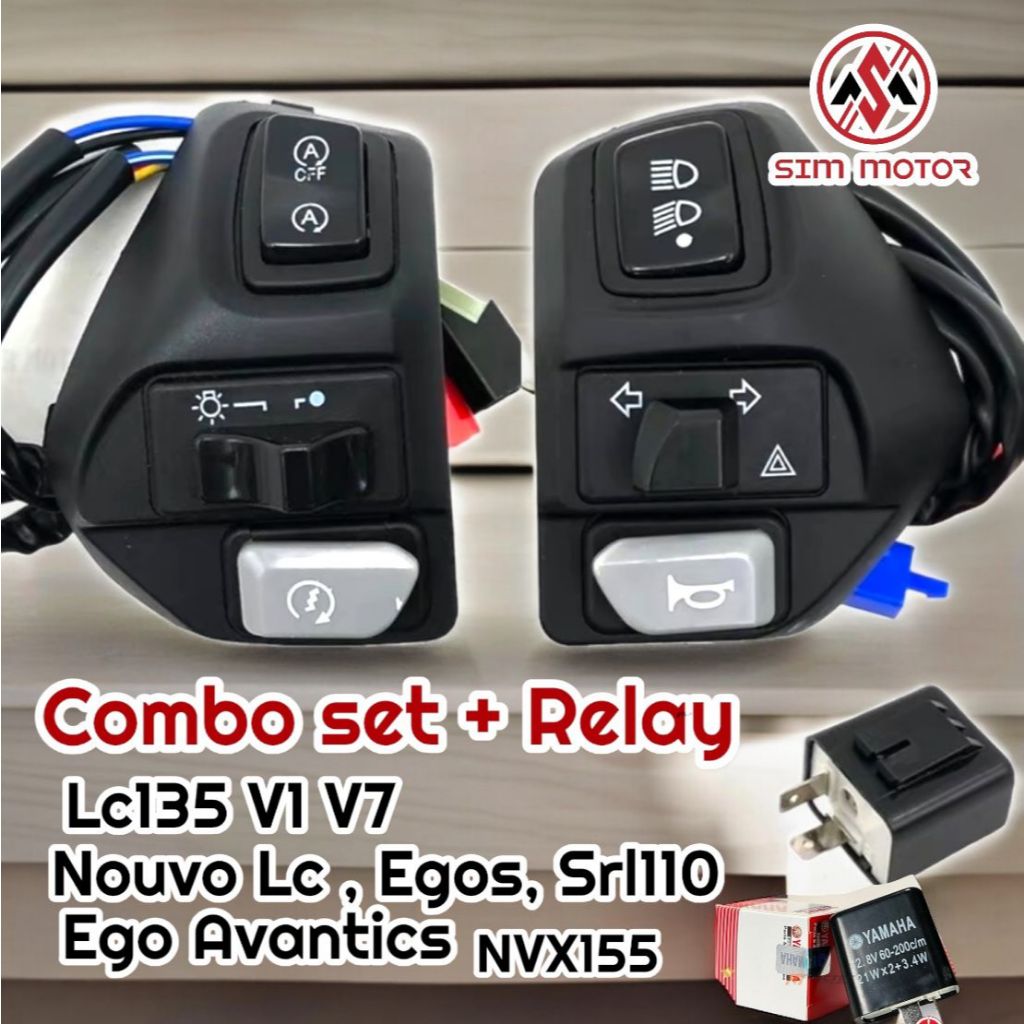 DOUBLE SIGNAL on off Handle switch LC135 V1 V2 V3 V4 V5 V6 V7 EGOS ...