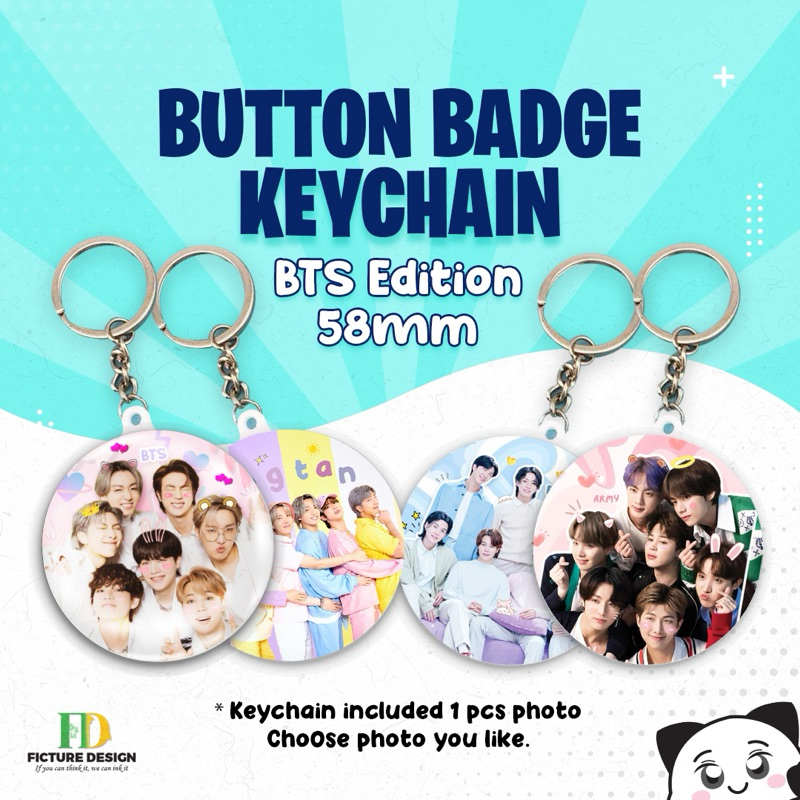 BTS KEYCHAIN BADGE READYSTOCK MURAH Shopee Malaysia