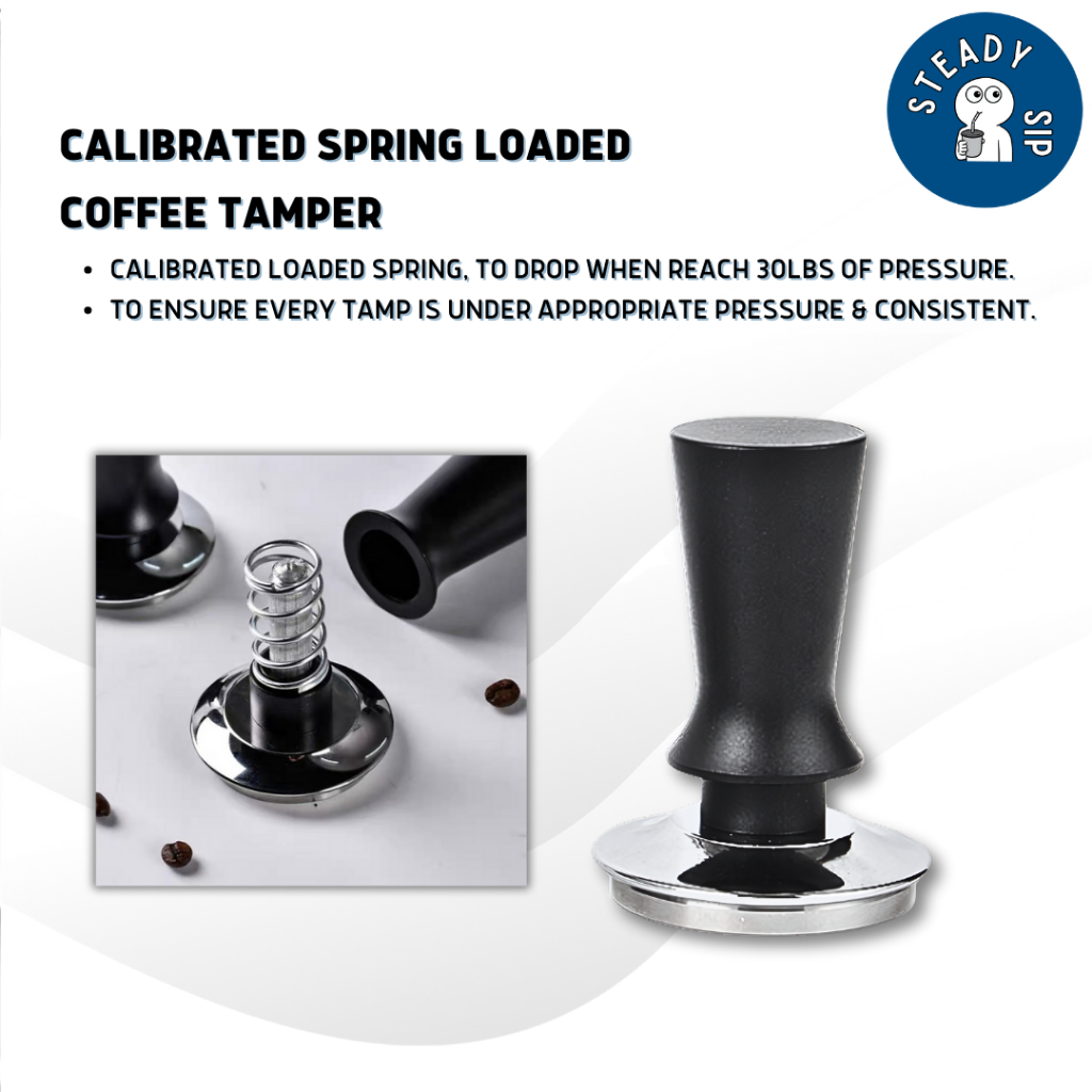 STEADYSIP Coffee Tamper Spring Coffee Press Coffee Station Temper 51mm ...