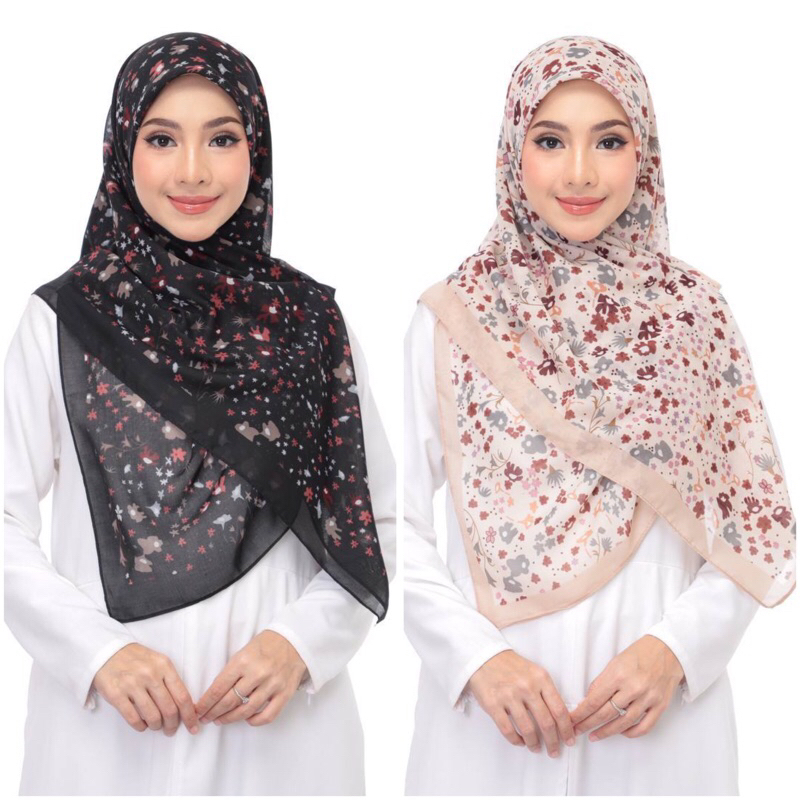 TUDUNG BAWAL COTTON PREMIUM BIDANG 45 | TUDUNG BAWAL CORAK | TUDUNG ...