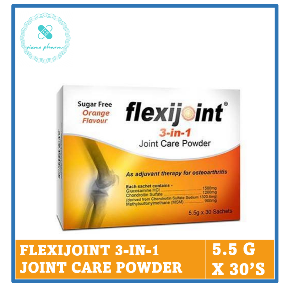 FLEXIJOINT 3-IN-1 FORMULATION GLUCOSAMINE 1,500 MG POWDER (5.5G X 30'S ...