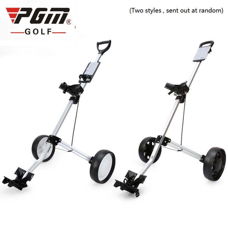 PGM Golf Push Carts 2 Wheels Aluminum Alloy Foldable Golf Trolley ...