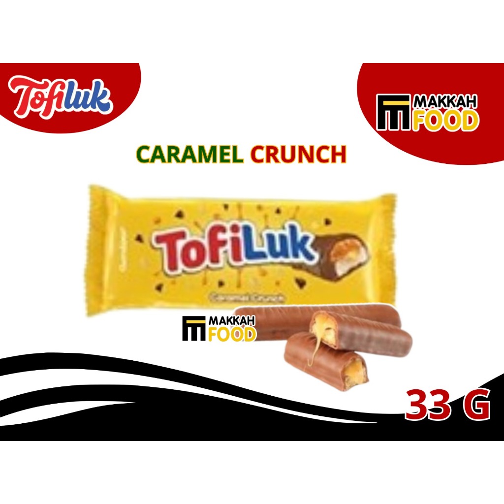 TOFILUK Caramel Crunch Chocolate Bar (Produk Halal Arab Saudi) TWO ...