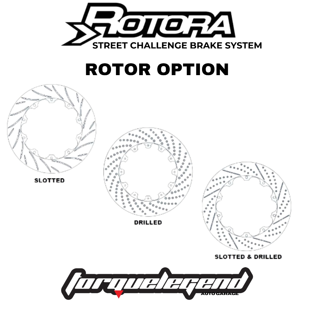 ROTORA CALIPER SET RF403 330 STREET CHALLENGE BRAKE SYSTEM PEDORUA MYVI ...