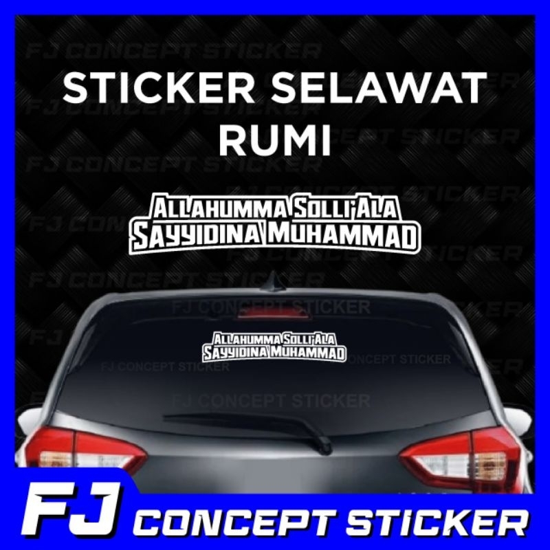 Selawat Nabi Rumi Car Sticker Cermin Kereta Depan Belakang Stiker Kereta Aksesori Shopee Malaysia 5494