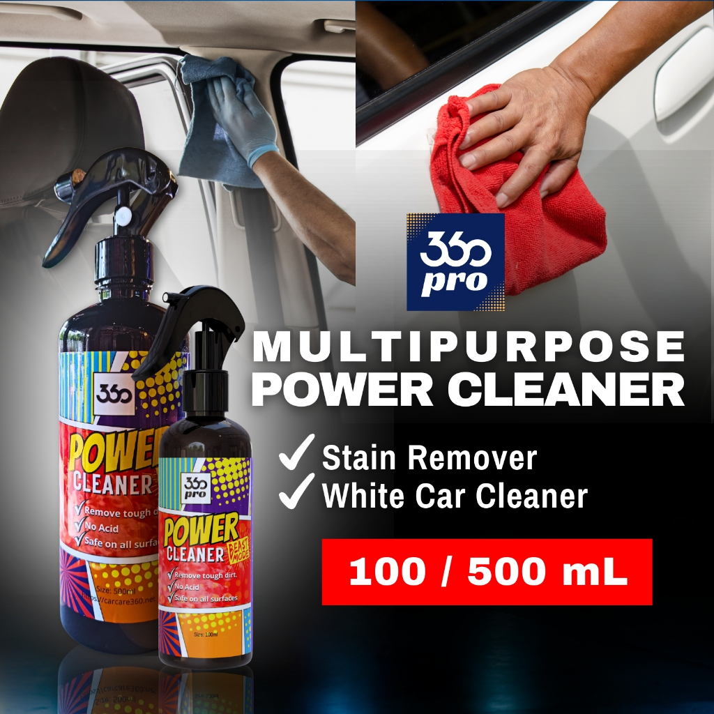 360PRO Multi Purpose Power Cleaner Stain Remover White Car Cleaner ...