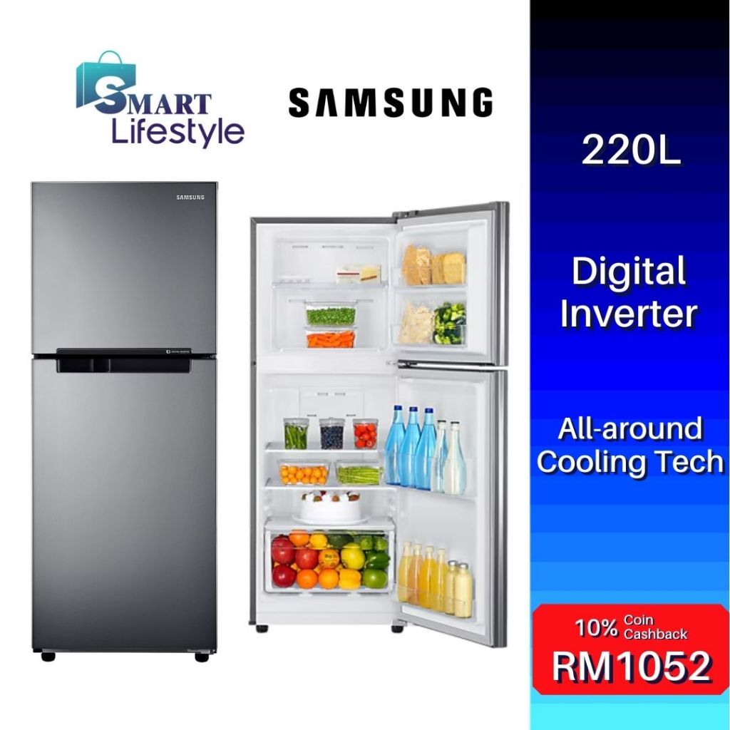 Samsung 2 Door Top Mount Freezer with Digital Inverter Technology