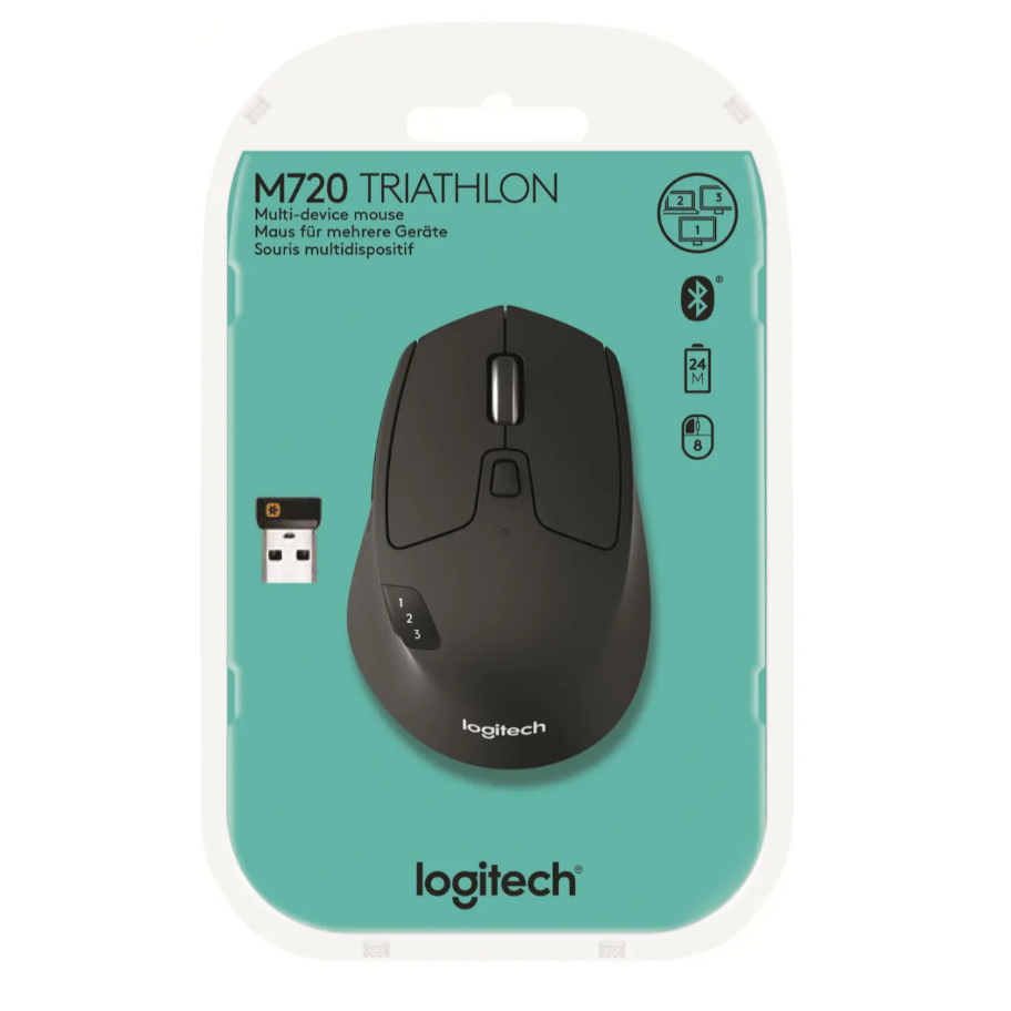 Logitech M720 TRIATHLON Multi-Device Wireless Mouse with Hyper-fast ...