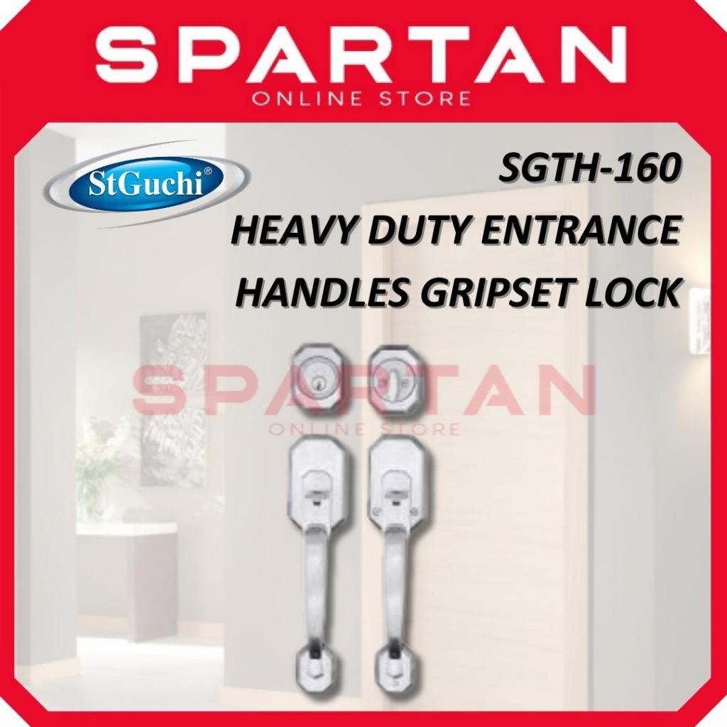 ST GUCHI SGTH-160 SN/AC Heavy Duty Entrance Handle Gripset Lock | 100% ...