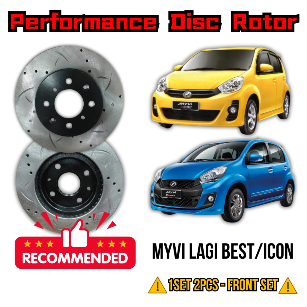 Performance Disc Rotor Front - Perodua Myvi Lagi Best / Icon | Shopee ...