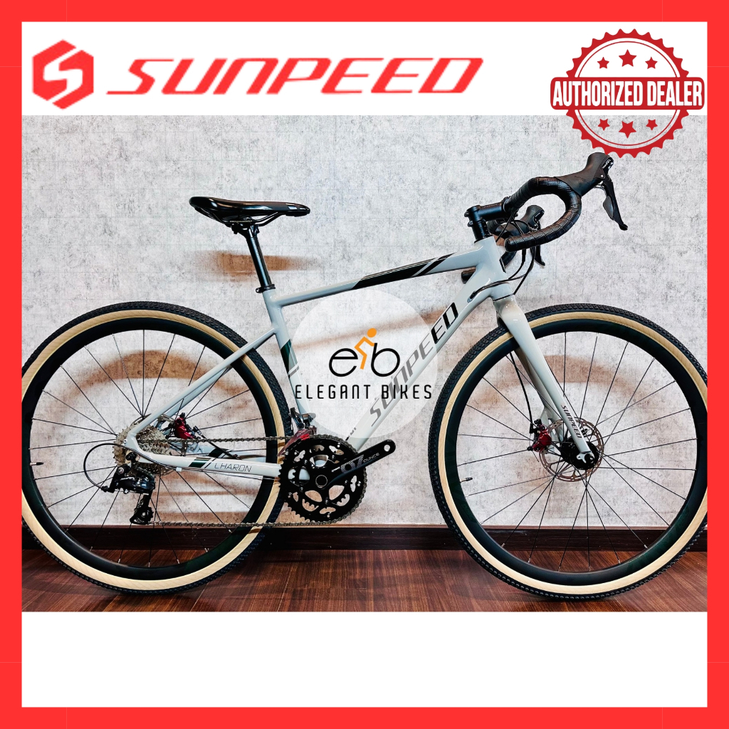 SUNPEED CHARON Gravel Bike Ultralight Aluminium Disc 700c Shimano Sora ...