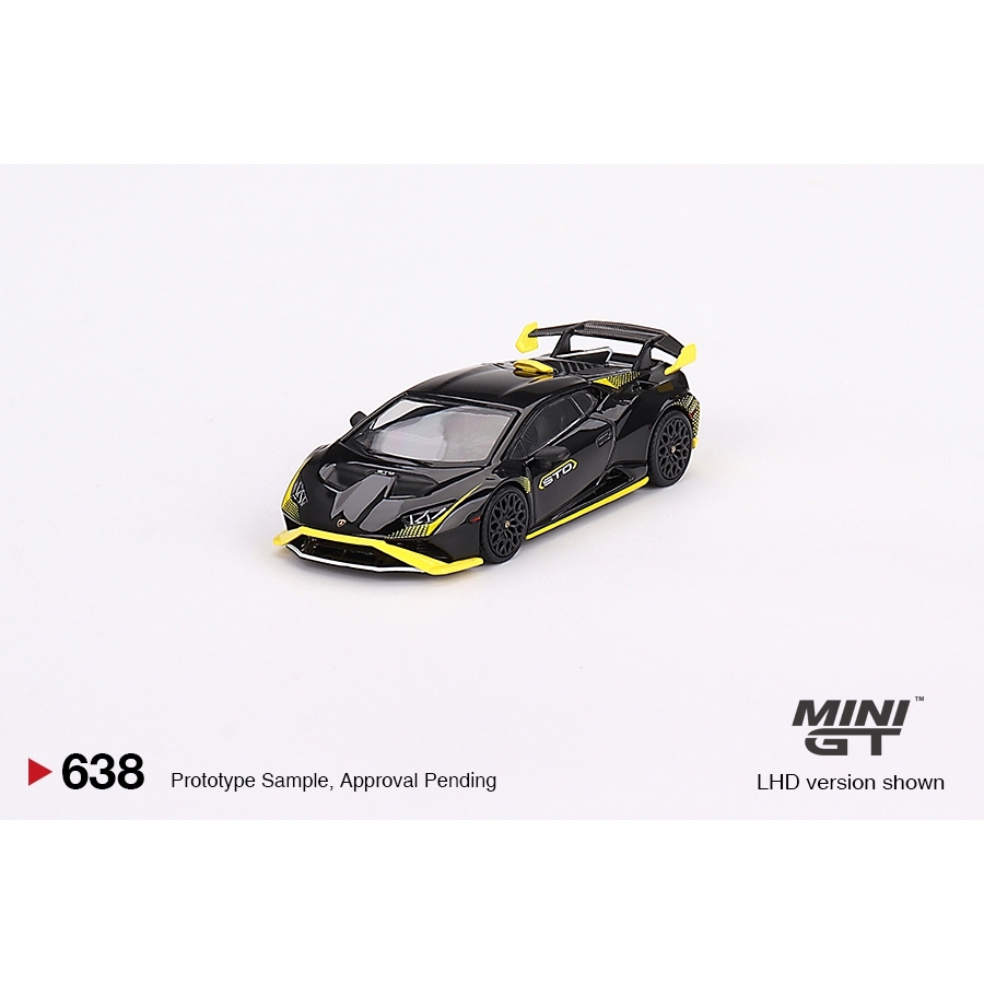 Modellino Mini GT 1:64 Lamborghini Huracán STO Nero - True Scale Miniatures MGT00638