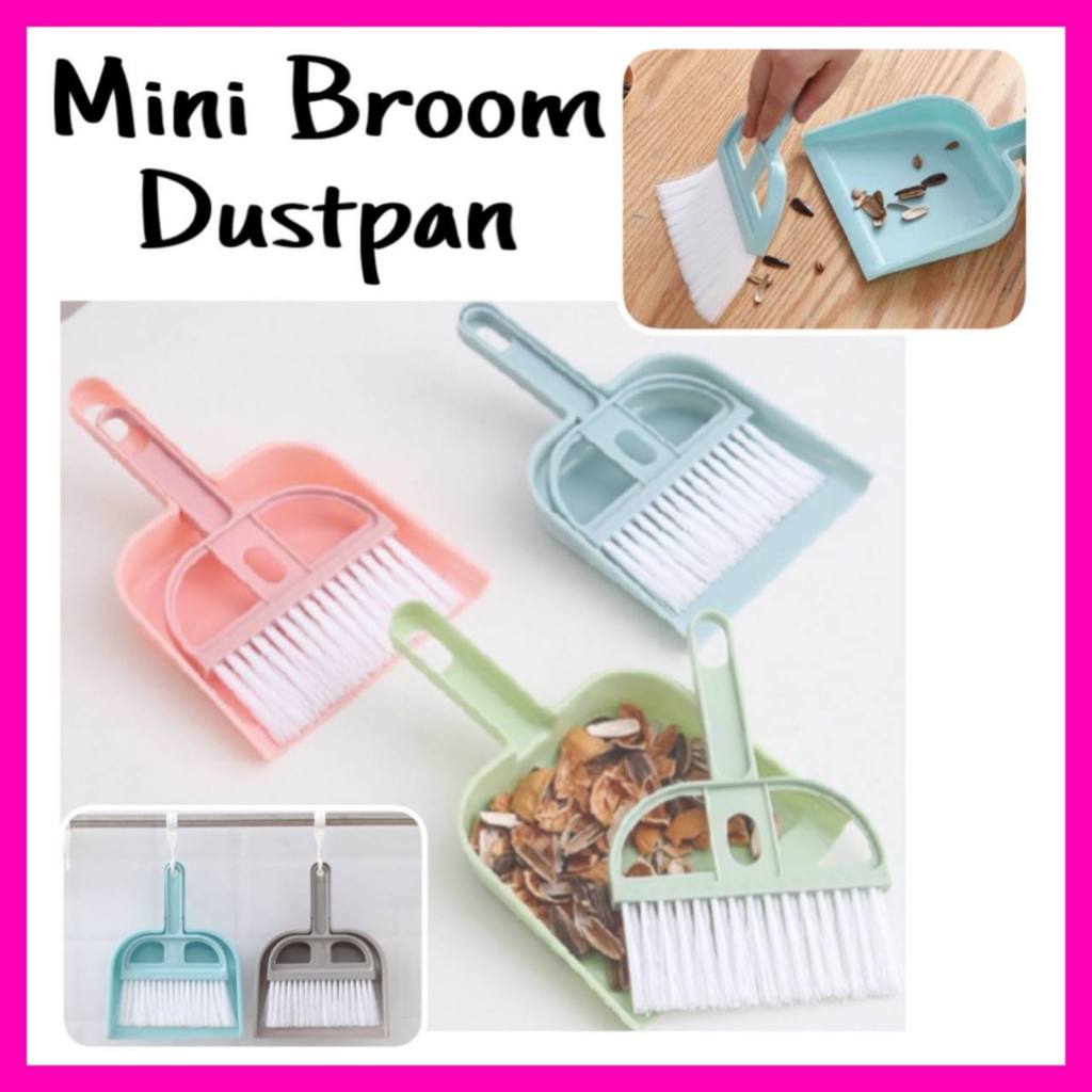 Penyapu Kecil Set/Set Sapu Mini Destop Set Cleaning Mini Broom Dustpan ...