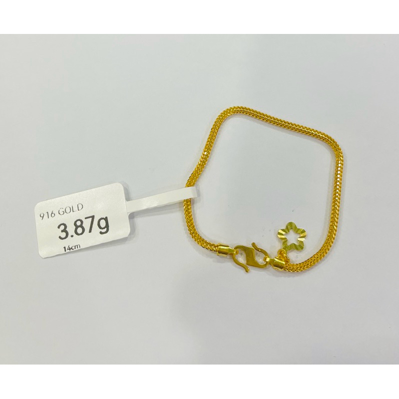 Youloong Rantai Gelang Tangan Pandora Emas916 916gold Pandora Bracelet