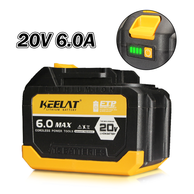 KEELAT 20V MT Type Lithium LiIon Battery Rechargeable For Impact
