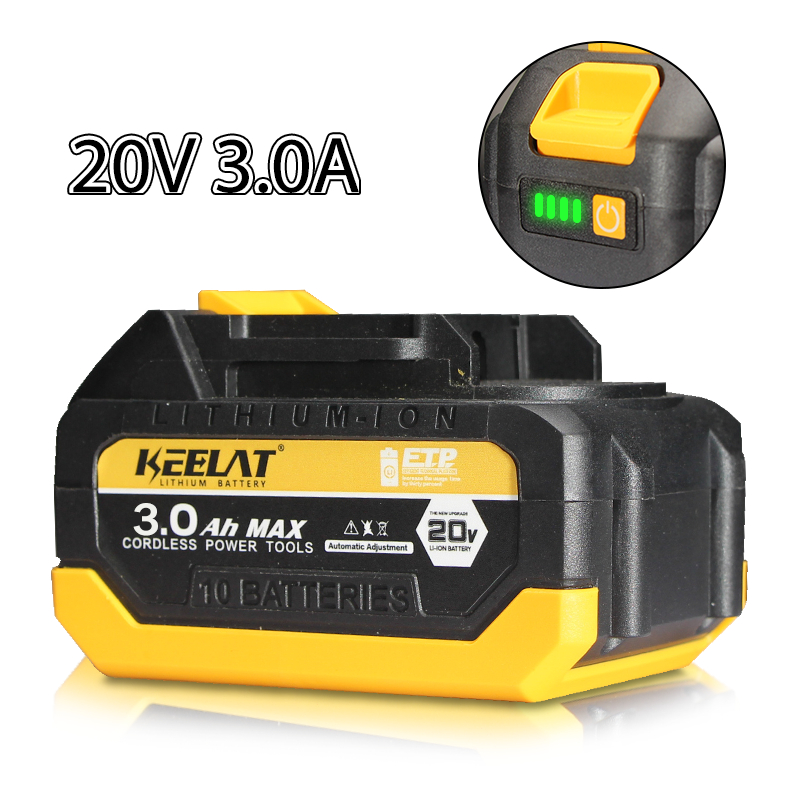 KEELAT 20V MT Type Lithium LiIon Battery Rechargeable For Impact
