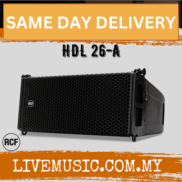 RCF HDL 26-A 2-Way 2000W Active Line Array Speaker - Black / White ...