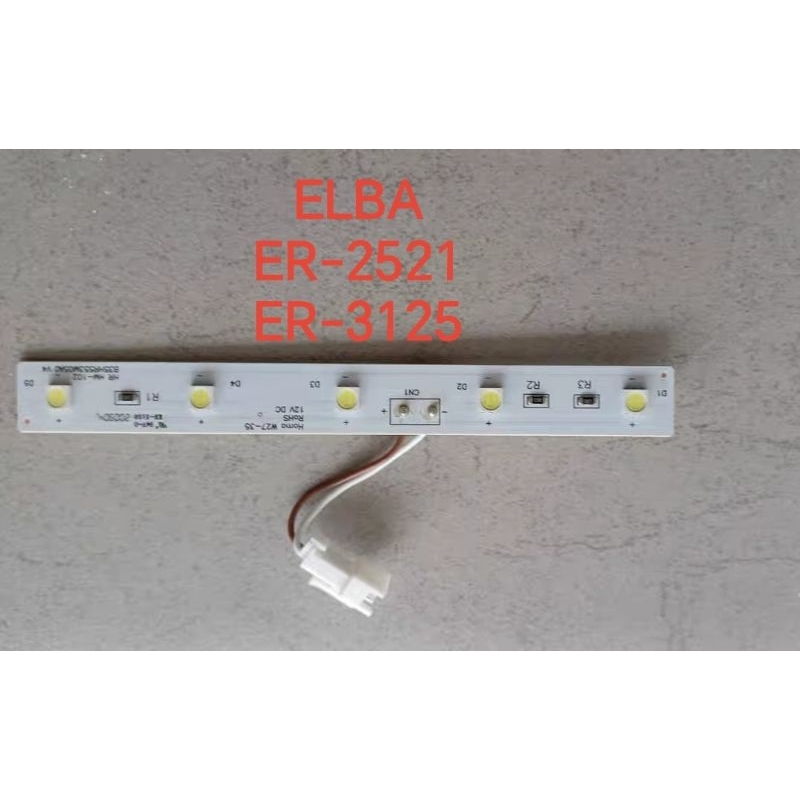 Bande LED De Rechange Pour Réfrigérateur Homa - Modèle E123995 - 12V - Dimensions ~1.5x13.7 Cm - Installation Facile