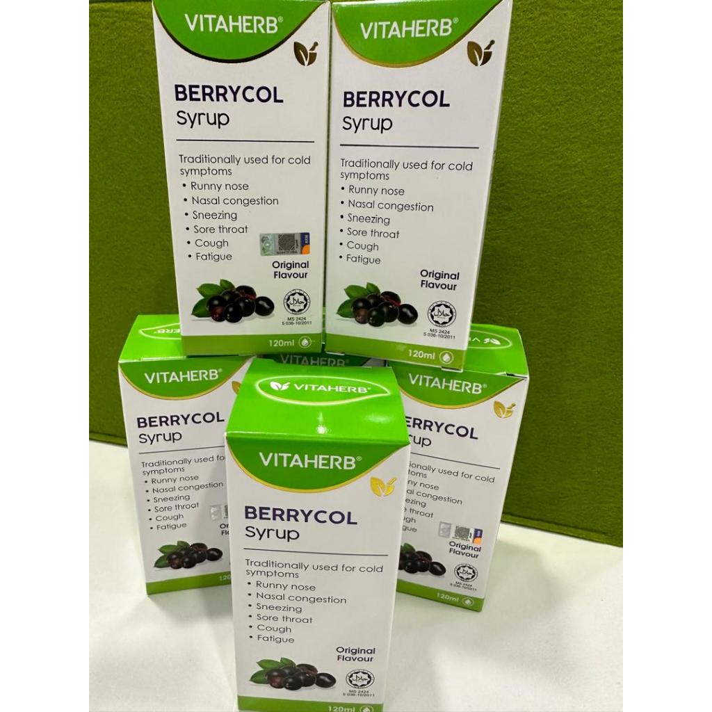VITAHERB BERRYCOL BLACK ELDEBERRY SYRUP 120ML SAMBUCOL | Shopee Malaysia