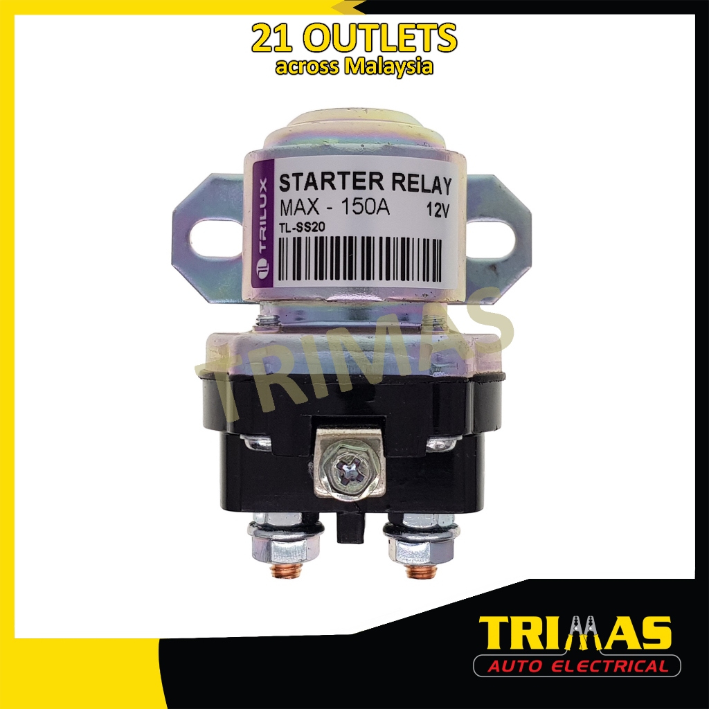 12V 24V 150A Original Trilux Ignition Starter Solenoid Relay Switch Big ...