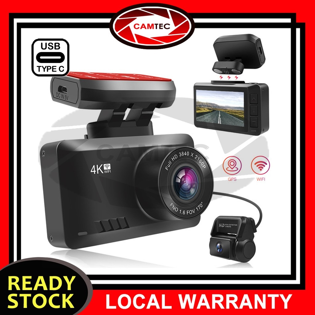 CamTec X5 Sony Lens Car DVR 4K 2160P Full HD 4K 3.0