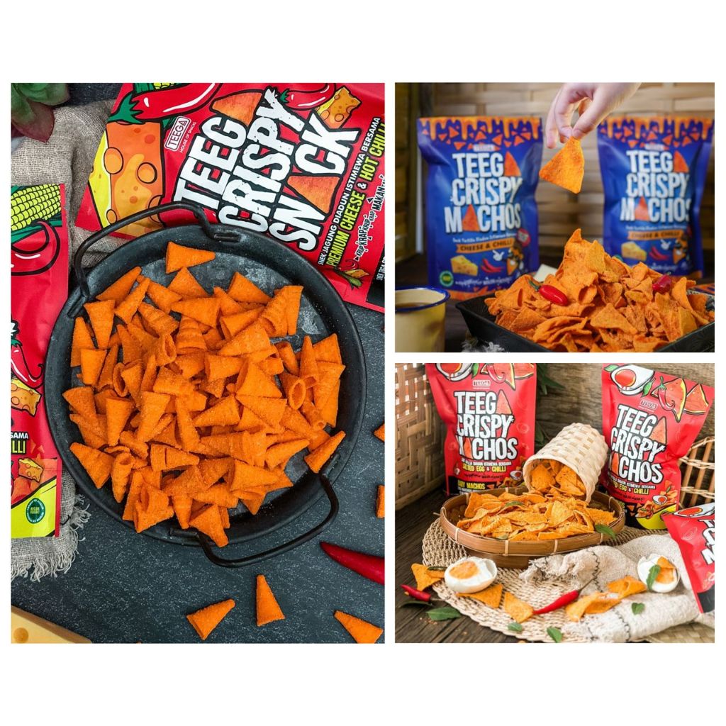 TEEGA Crispy Snack / Crispy Machos / Salted Egg Machos / Cheezy Corn ...