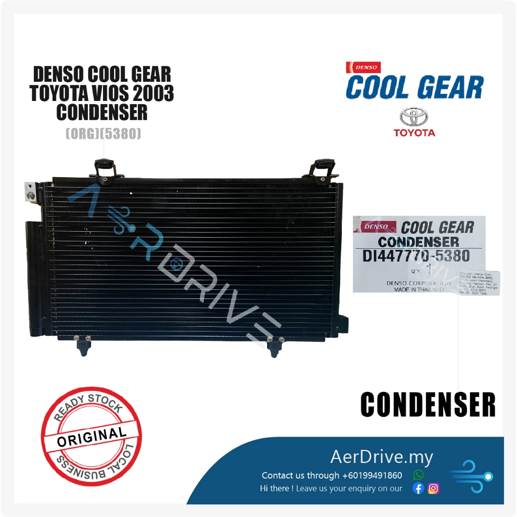 ORIGINAL DENSO COOL GEAR TOYOTA VIOS 2003 CONDENSER 5380 | Shopee Malaysia